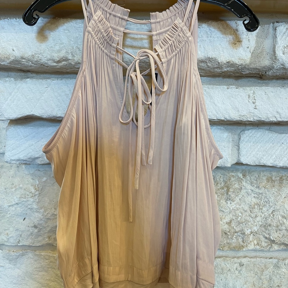 Calvin Rucker - Elegant Cream Cold Shoulder Top